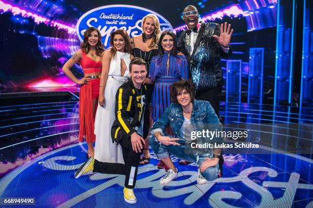 Maria Voskania, Sandro Brehorst, Chanelle Wyrsch, Monique Simon, Alphonso Williams, Duygu Goenel and Alexander Jahnke pose after the second event...