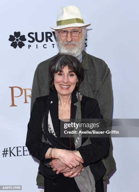 Actor James Cromwell and wife Anna Stuart arrive at the Premiere of Open Road Films' 'The Promise' at TCL Chinese Theatre on April 12, 2017 in...