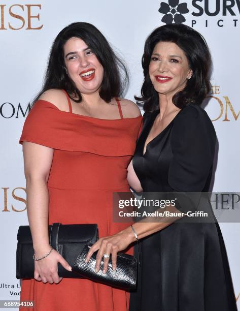 Actress Shohreh Aghdashloo and daughter Tara Touzie arrive at the Premiere of Open Road Films' 'The Promise' at TCL Chinese Theatre on April 12, 2017...