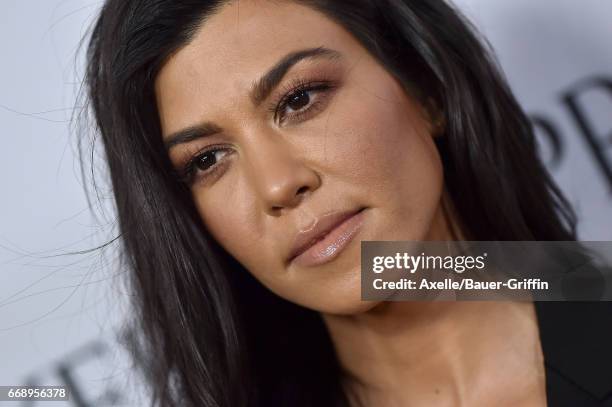 Personality Kourtney Kardashian arrives at the Premiere of Open Road Films' 'The Promise' at TCL Chinese Theatre on April 12, 2017 in Hollywood,...