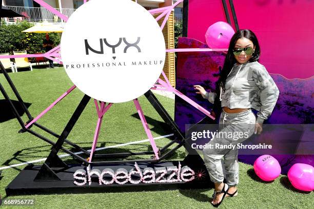 Social media influencer Aaliyah Jay attends JustFab & ShoeDazzle in Coachella Valley on April 15, 2017 in Thermal, California.