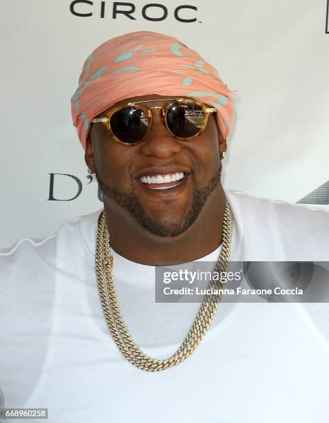 Professional basketball player Glen Davis at 40z And Waffles x Coachella Party on April 15, 2017 in Palm Springs, California.