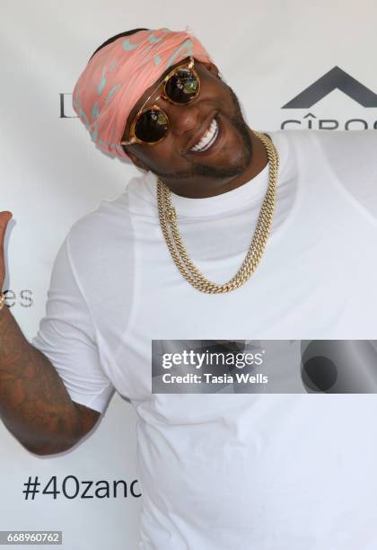 Basketball player Glen Davis attends 40z and Waffles x Coachella Party on April 15, 2017 in Palm Springs, California.