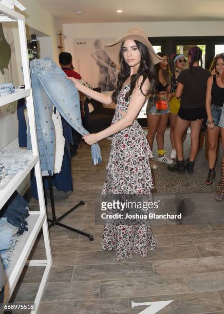 Singer Sofia Carson attends The Hyde Away, hosted by Republic Records & SBE, presented by Hudson and bareMinerals during Coachella on April 15, 2017...