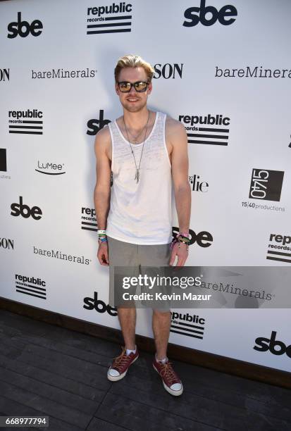 Actor Chord Overstreet attends the Republic Records & SBE host The Hyde Away, presented by Hudson and bareMinerals during Coachella on April 15, 2017...