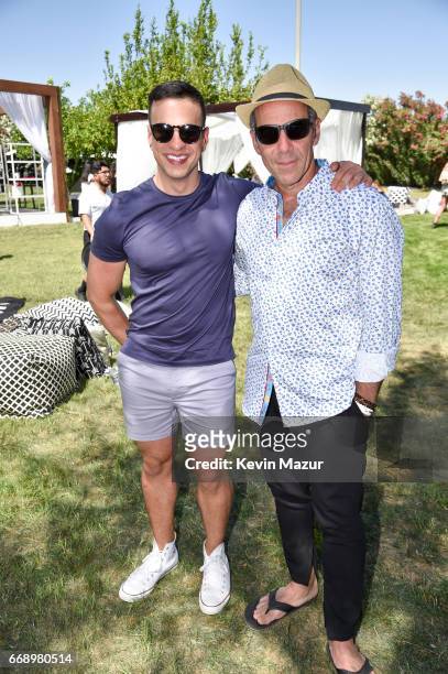 Of Media Relations for Republic Records Joseph Carozza and CEO of Republic Records Monte Lipman attend The Hyde Away, hosted by Republic Records &...