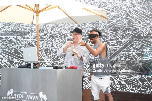 Giorgio Moroder performs during The Hyde Away, hosted by Republic Records & SBE, presented by Hudson and bareMinerals during Coachella on April 15,...