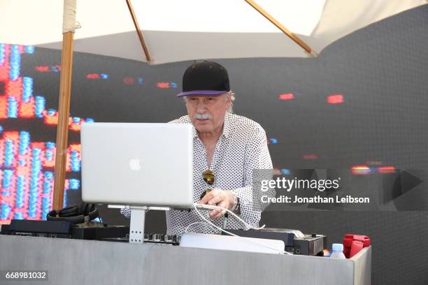 Giorgio Moroder performs during The Hyde Away, hosted by Republic Records & SBE, presented by Hudson and bareMinerals during Coachella on April 15,...