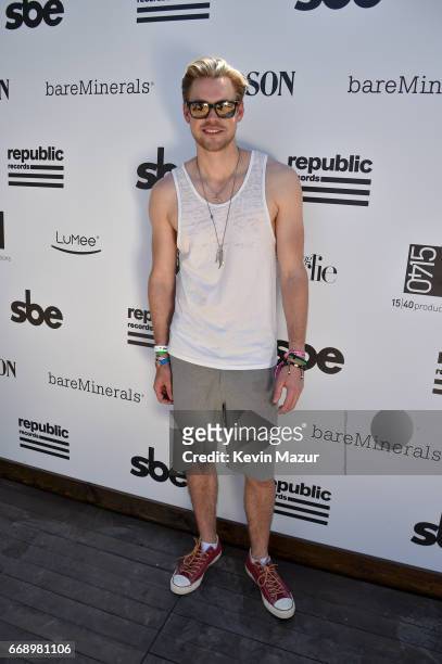 Actor Chord Overstreet attends The Hyde Away, hosted by Republic Records & SBE, presented by Hudson and bareMinerals during Coachella on April 15,...
