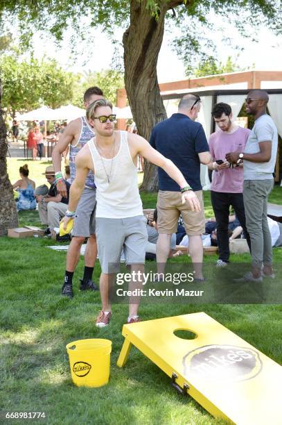 Actor Chord Overstreet attends The Hyde Away, hosted by Republic Records & SBE, presented by Hudson and bareMinerals during Coachella on April 15,...