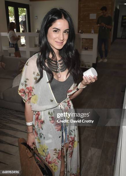 Guest attends The Hyde Away, hosted by Republic Records & SBE, presented by Hudson and bareMinerals during Coachella on April 15, 2017 in Thermal,...