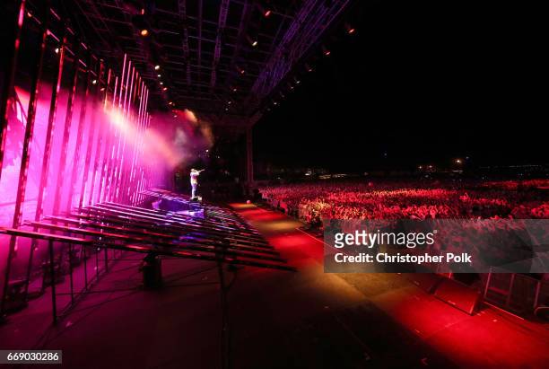 Snake performs at the Outdoor stage during day 2 of the Coachella Valley Music And Arts Festival at the Empire Polo Club on April 15, 2017 in Indio,...