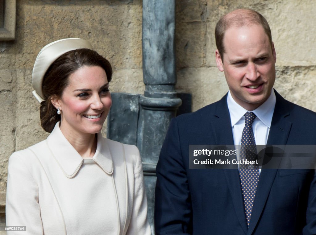 The Royal Family Attend Easter Day Service In Windsor