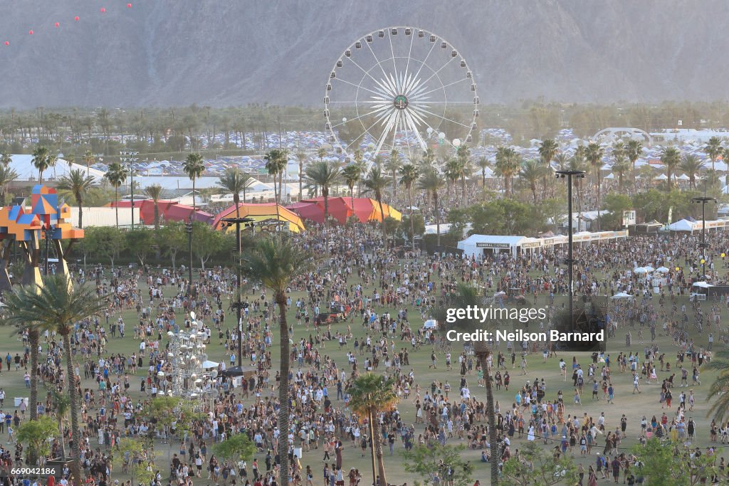 A General View Of 2017 Coachella Valley Music And Arts Festival