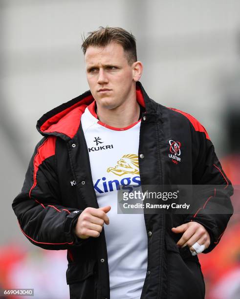 Limerick , Ireland - 15 April 2017; Craig Gilroy of Ulster during the Guinness PRO12 match between Munster and Ulster at Thomond Park in Limerick.