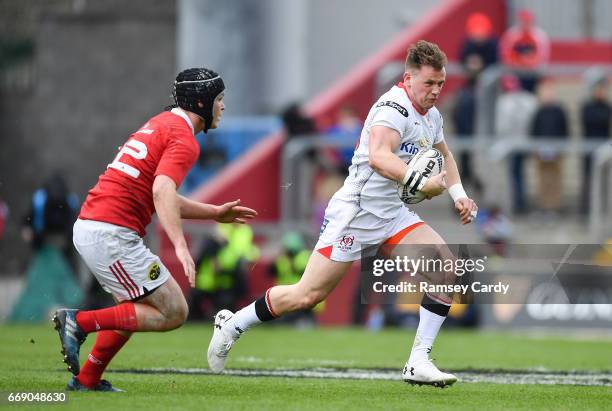 Limerick , Ireland - 15 April 2017; Craig Gilroy of Ulster during the Guinness PRO12 match between Munster and Ulster at Thomond Park in Limerick.