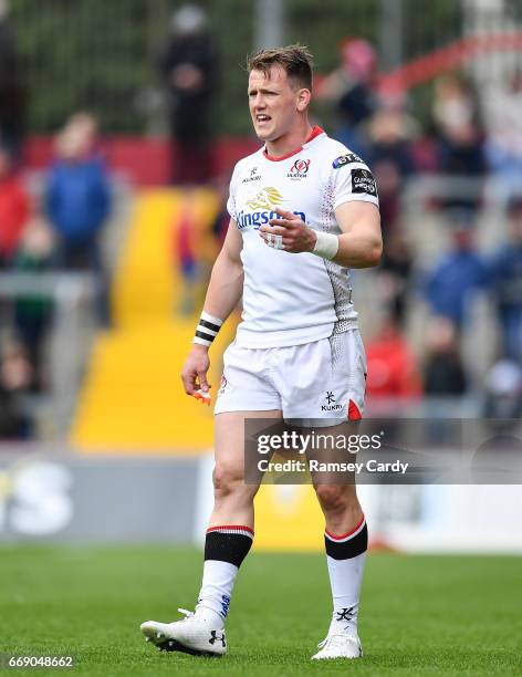 Limerick , Ireland - 15 April 2017; Craig Gilroy of Ulster during the Guinness PRO12 match between Munster and Ulster at Thomond Park in Limerick.