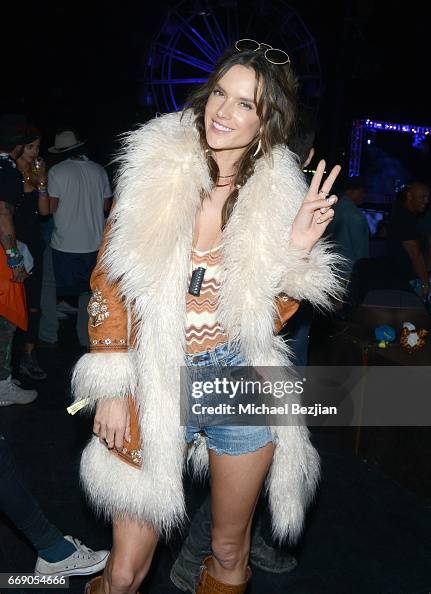 Model Alessandra Ambrosio attends The Levi's Brand Presents NEON