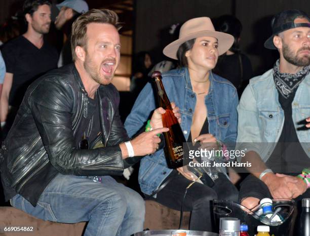 Aaron Paul attends The Levi's Brand Presents NEON CARNIVAL with Tequila Don Julio on April 15, 2017 in Thermal, California.