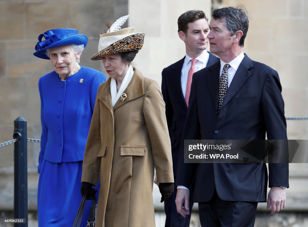 Royals at Easter Sunday church service