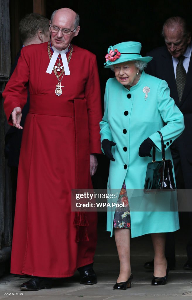 Royals at Easter Sunday church service