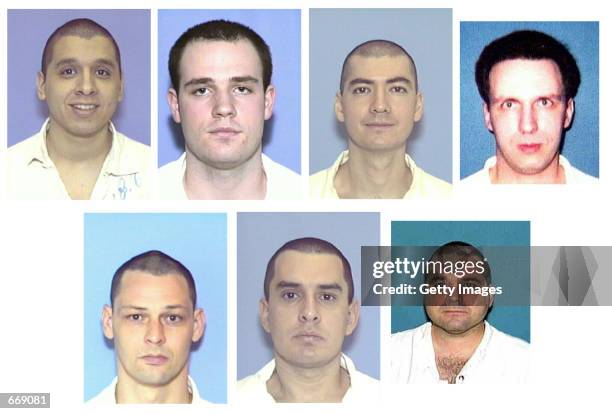 Mugshots of wanted armed convicts, who escaped from Connally Unit Prison, December 13, 2000. The escapees are suspected of killing Police Officer...