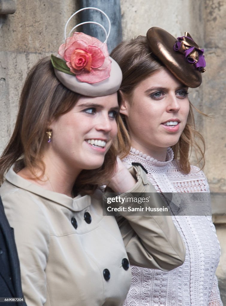 The Royal Family Attend Easter Day Service In Windsor