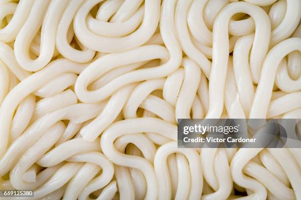 texture of udon noodles - udon noodle stock pictures, royalty-free photos & images