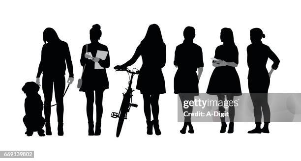 women differences - millennial generation stock illustrations