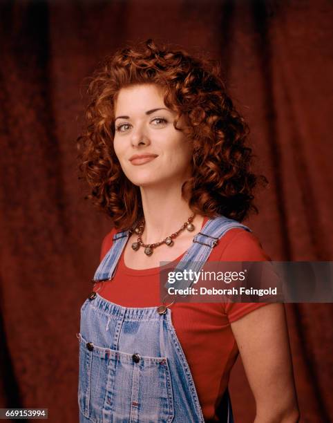 Deborah Feingold/Corbis via Getty Images) LOS ANGELES Actress Debra messing poses for a portrait in 1995 in Los Angeles, California.