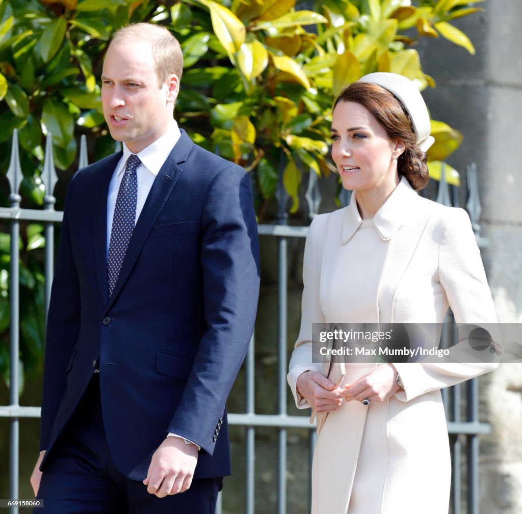 The Royal Family Attend Easter Day Service In Windsor