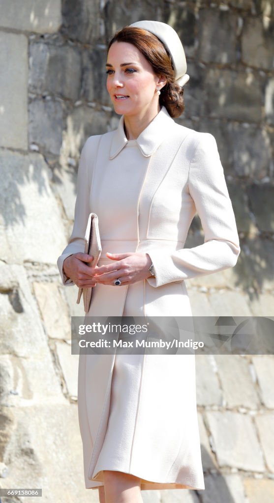 The Royal Family Attend Easter Day Service In Windsor