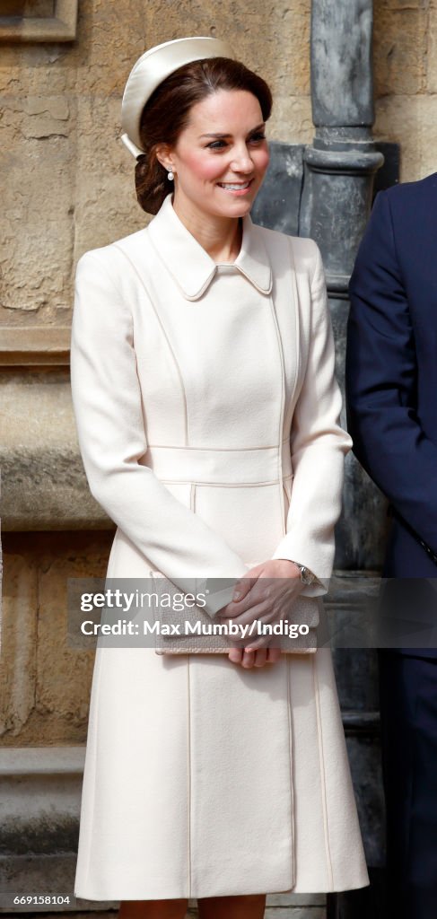 The Royal Family Attend Easter Day Service In Windsor