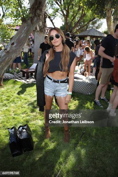 Actor Ashley Tisdale attends The Hyde Away, hosted by Republic Records & SBE, presented by Hudson and bareMinerals during Coachella on April 15, 2017...