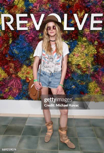 Anne Vee attends the #REVOLVEfestival at Coachella with Moet & Chandon on April 16, 2017 in La Quinta, CA Merv Griffin Estate.