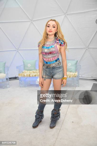 Peyton List attends Winter Bumbleland - Day 2 on April 16, 2017 in Rancho Mirage, California.