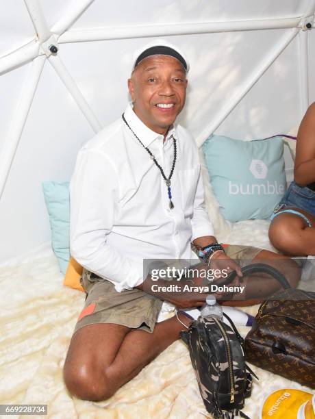 Russell Simmons attends Winter Bumbleland - Day 2 on April 16, 2017 in Rancho Mirage, California.