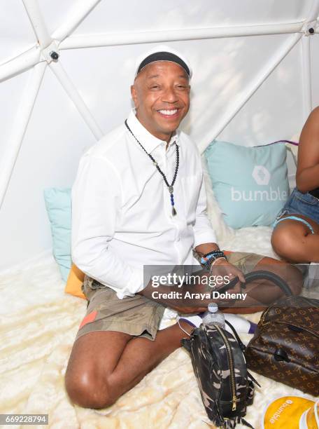 Russell Simmons attends Winter Bumbleland - Day 2 on April 16, 2017 in Rancho Mirage, California.