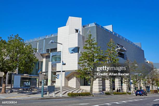 facade of the okayam prefectural museum, architect okada & associates - okayama orient museum stock pictures, royalty-free photos & images