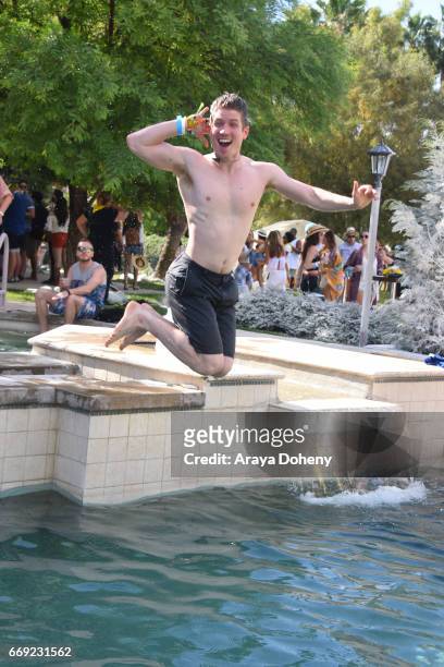 Michael Thurman attends Winter Bumbleland - Day 2 on April 16, 2017 in Rancho Mirage, California.