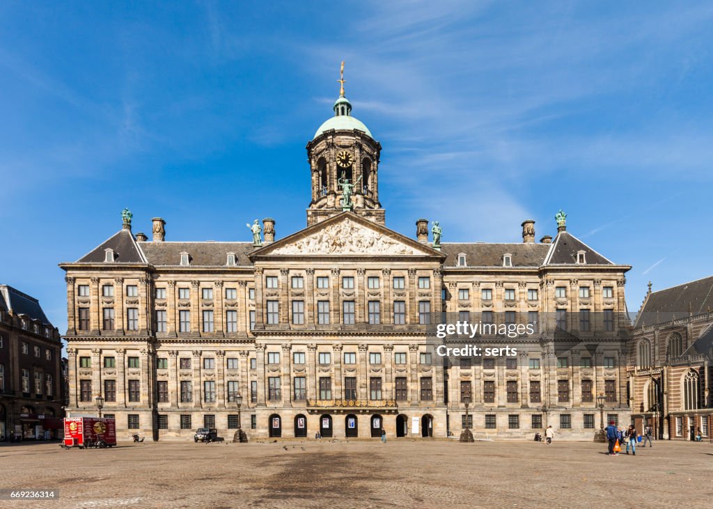 The Royal Palace in Amsterdam, Netherlands