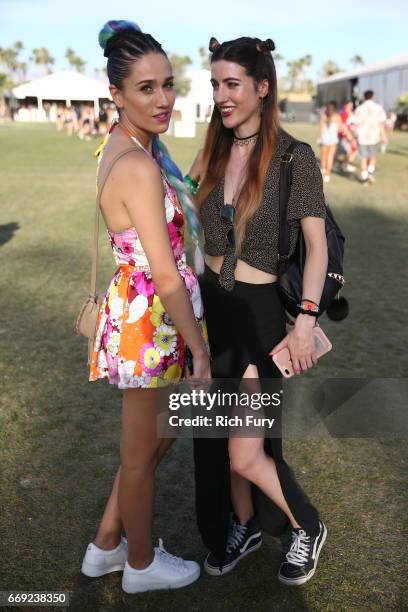 Festivalgoer attends day 3 of the 2017 Coachella Valley Music & Arts Festival Weekend 1 at the Empire Polo Club on April 16, 2017 in Indio,...