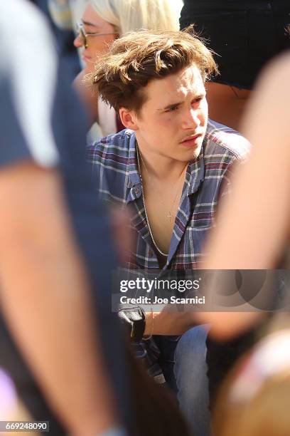 Brooklyn Beckham attends the KALEIDOSCOPE: REFRESH presented by Cannabinoid Water on April 16, 2017 in La Quinta, California.