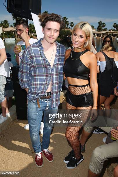 Brooklyn Beckham and Lexy Panterra attend the KALEIDOSCOPE: REFRESH presented by Cannabinoid Water on April 16, 2017 in La Quinta, California.