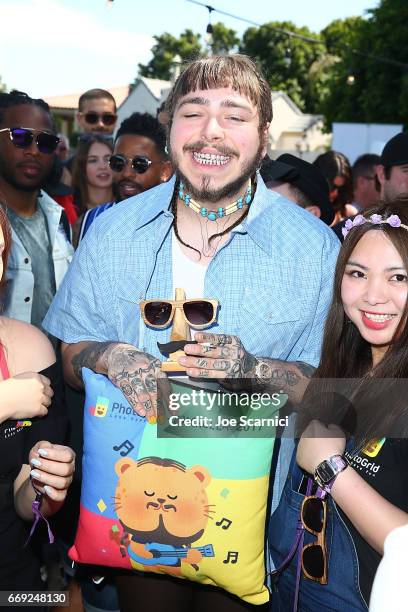 Post Malone attends the KALEIDOSCOPE: REFRESH presented by Cannabinoid Water on April 16, 2017 in La Quinta, California.