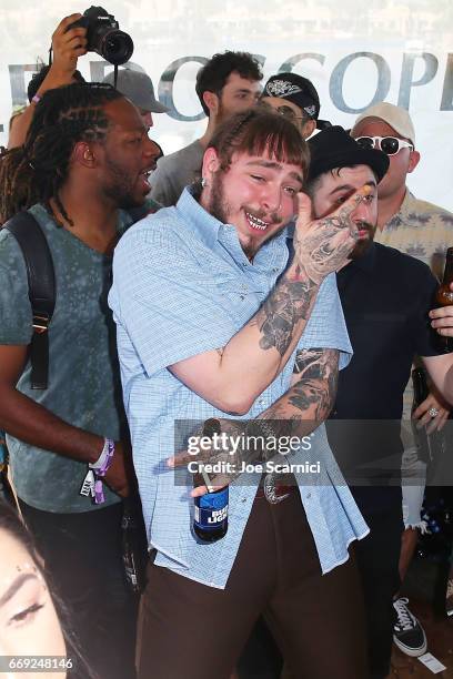 Post Malone performs at the KALEIDOSCOPE: REFRESH presented by Cannabinoid Water on April 16, 2017 in La Quinta, California.