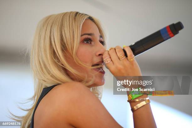 Lexy Panterra performs onstage at the KALEIDOSCOPE: REFRESH presented by Cannabinoid Water on April 16, 2017 in La Quinta, California.