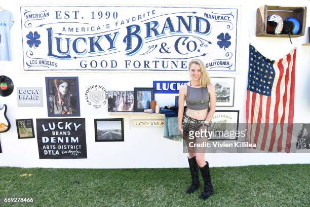 Laura Slade Wiggins attends Lucky Lounge Presents Desert Jam on April 16, 2017 in Palm Springs, California.