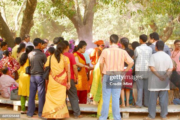 Picture of Shantiniketan's Basanta Utsav .