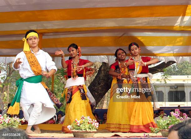 Picture of Shantiniketan's Basanta Utsav .